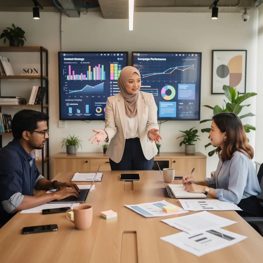 A close-up of a notepad with brainstorming ideas for engaging blog content.